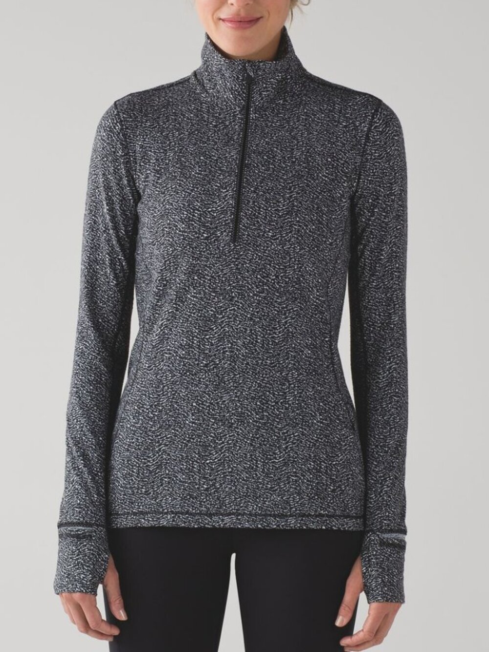 Lululemon Outrun 1/2 Zip Rulu Running Pullover Thumbholes Size 8